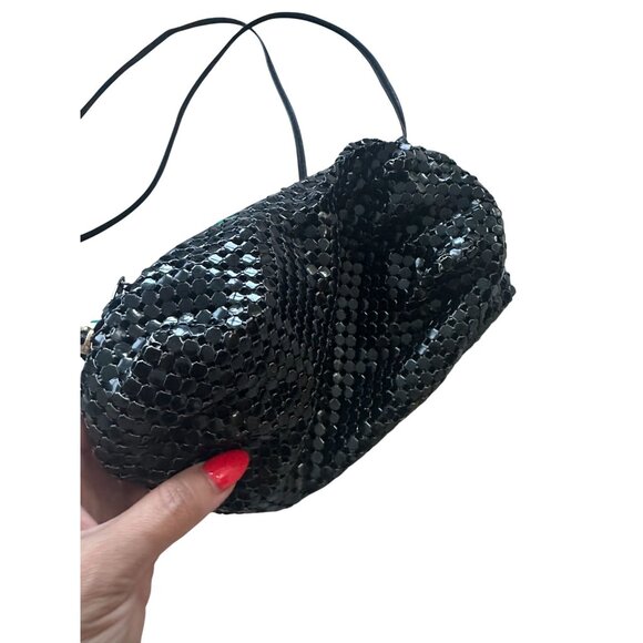 WHITING AND DAVIS Black Vintage Metal Cocktail Clutch Bag - Picture 8 of 10